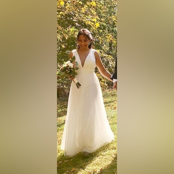 Anthropologie x Jenny Yoo Sarita Dress, Ivory - Picture 14 of 17